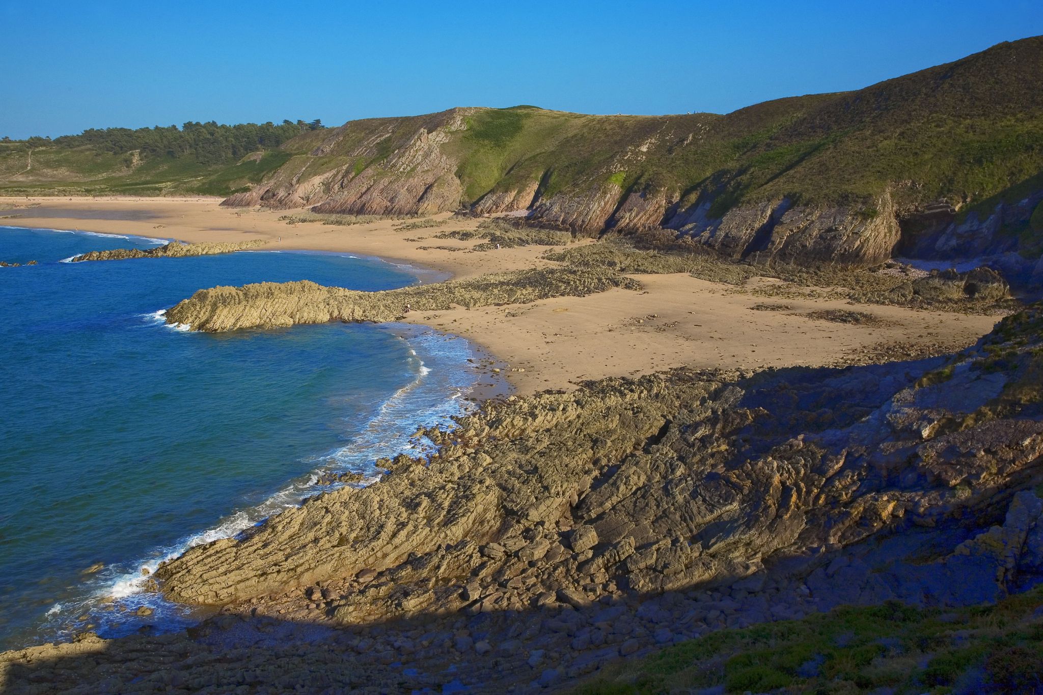 cap d’Erquy sur la côte d’Émeraude en Bretagne, France
