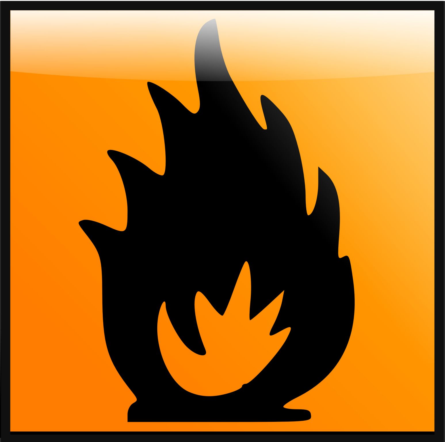 le symbole des produits inflammables