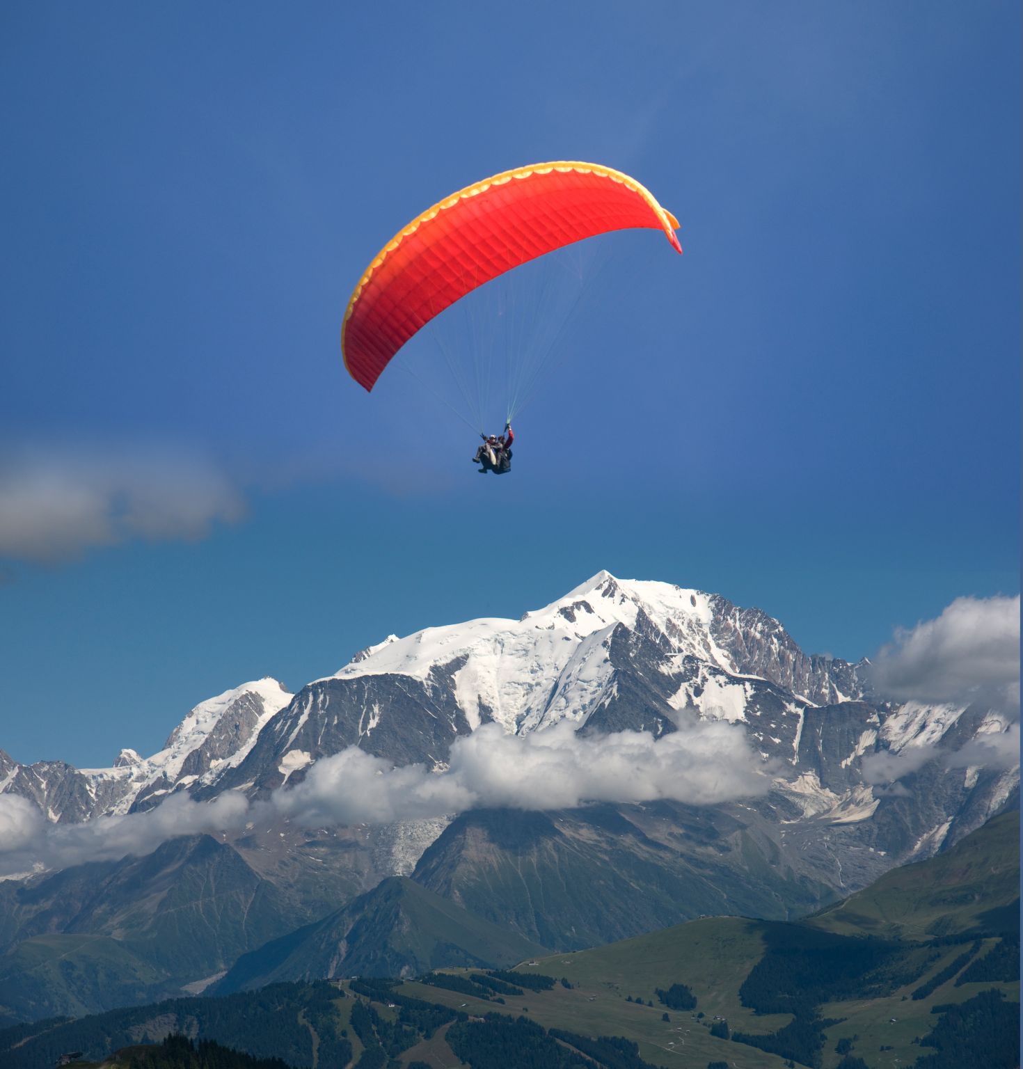 un parapente