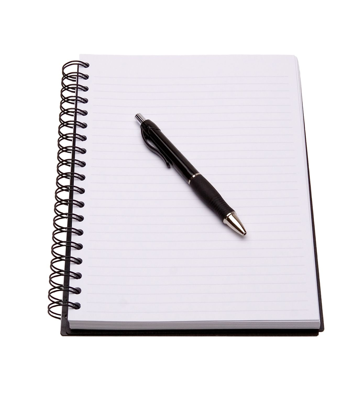 un bloc-notes à spirale