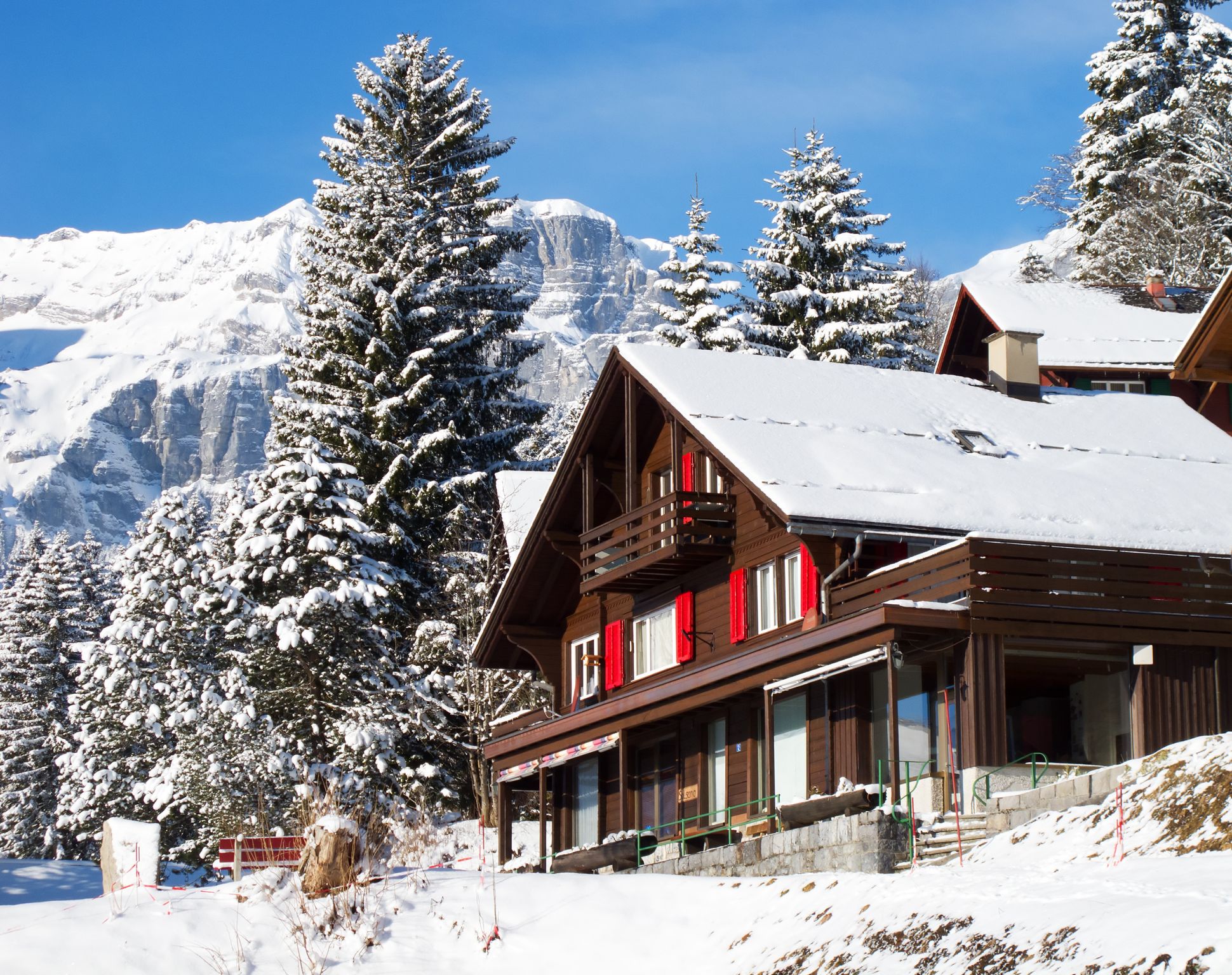 un chalet en montagne