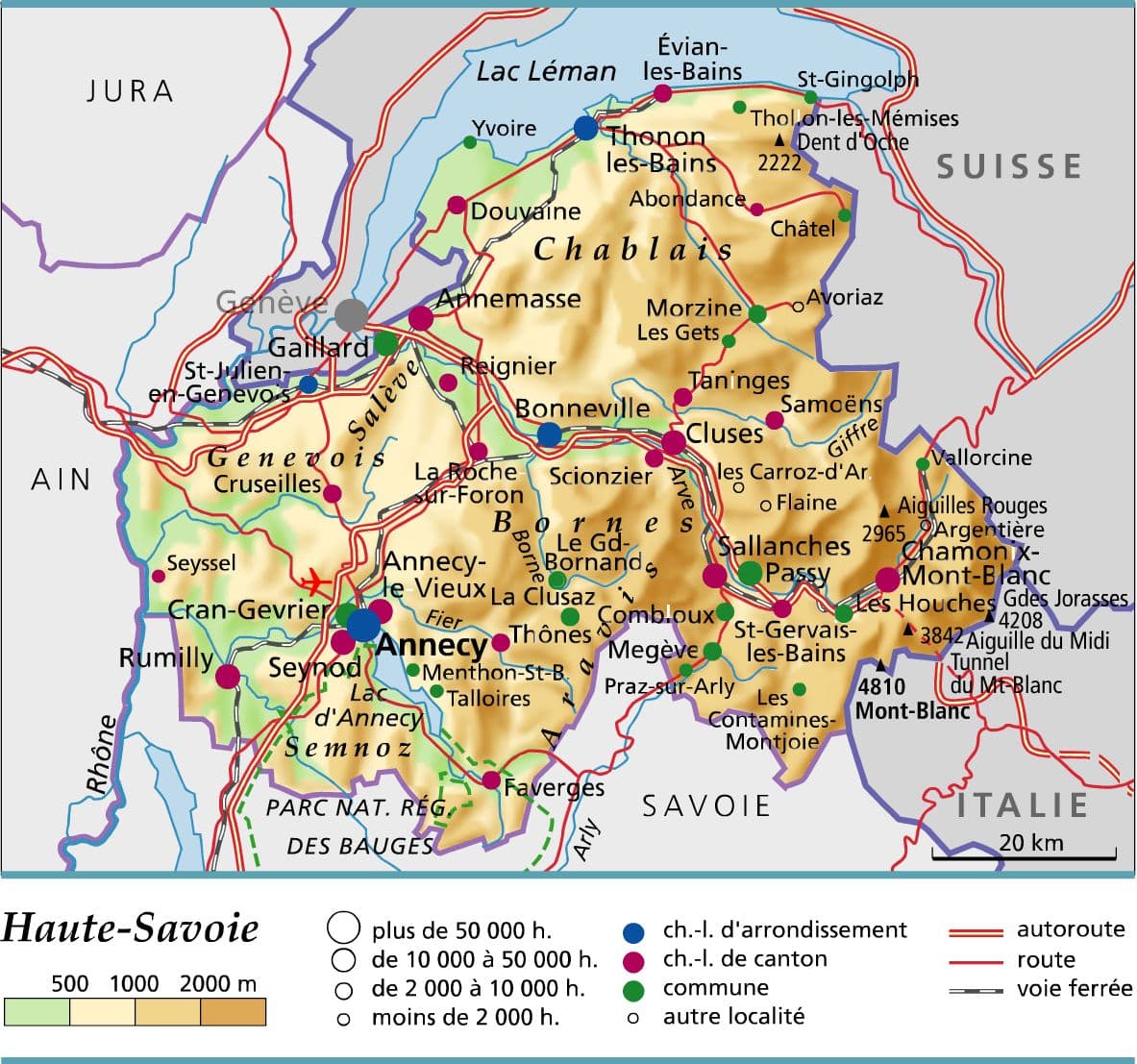 carte de la savoie