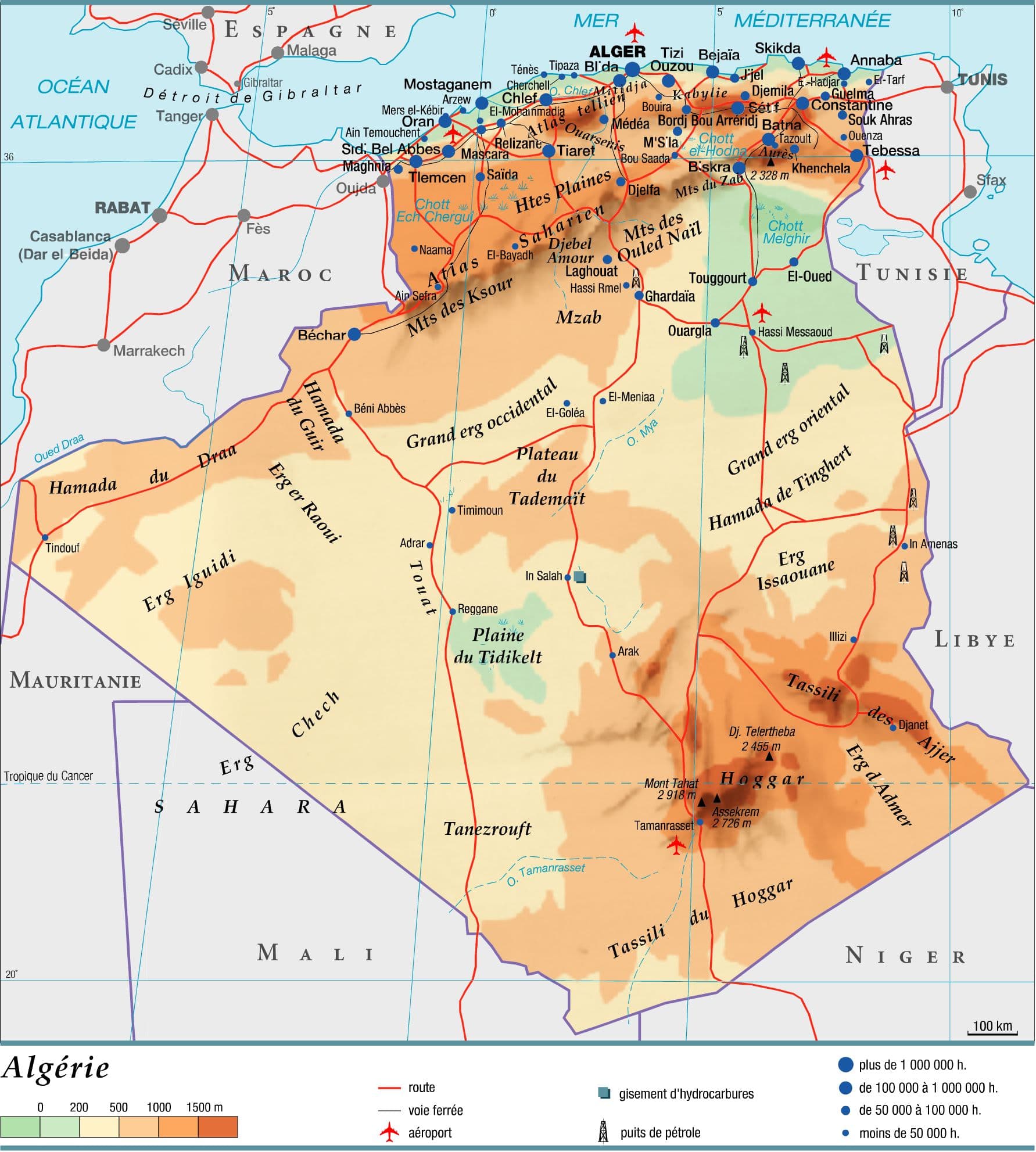 algérie carte