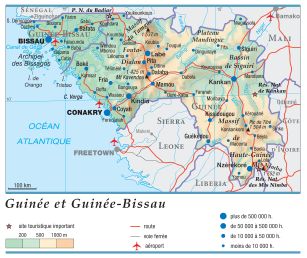 Guinée-Conakry: régions géographiques et administratives