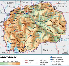 macedoine carte geographique