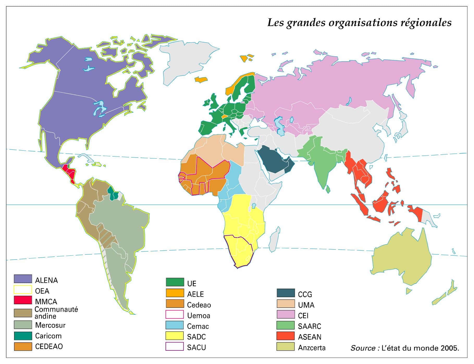Organisations régionales