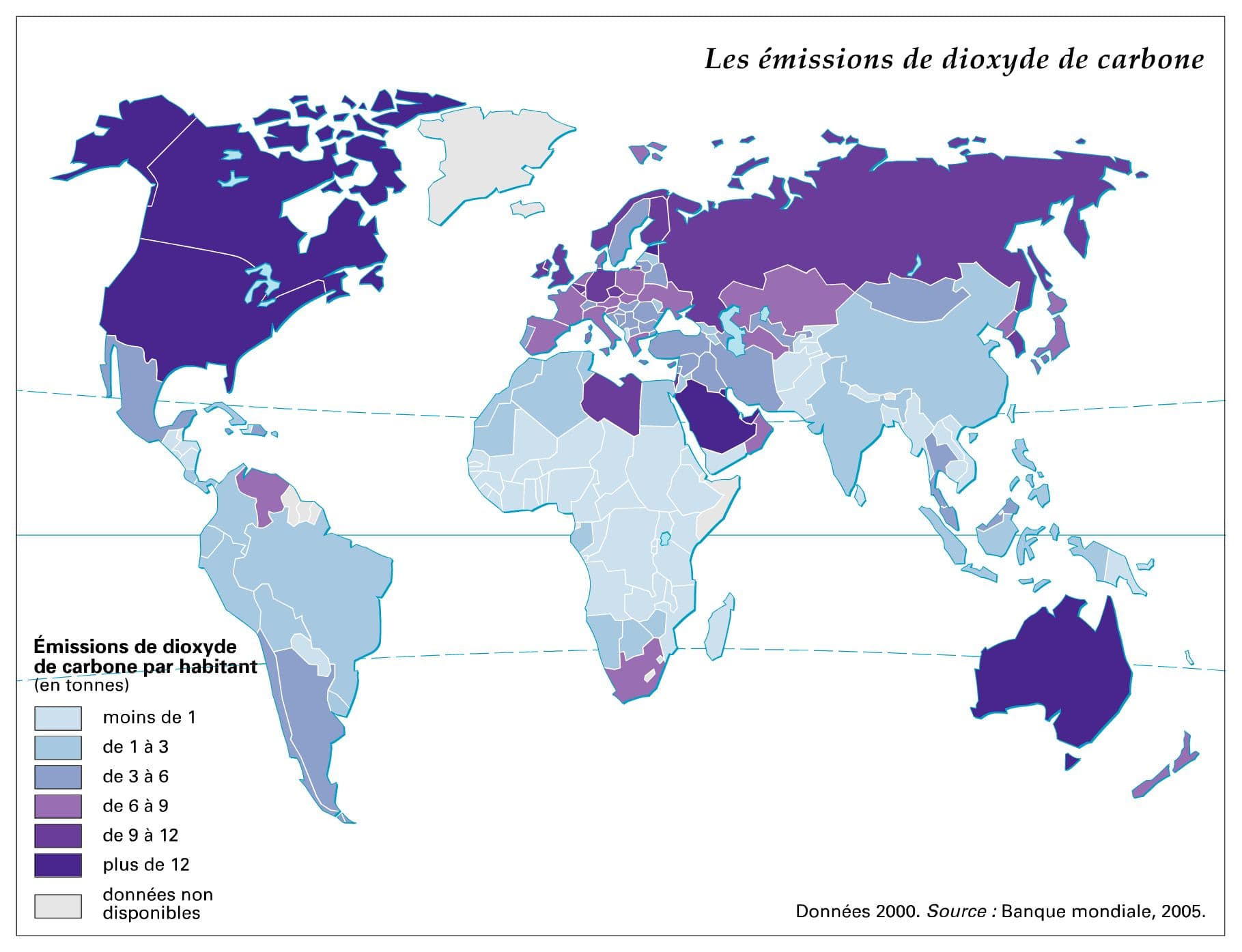 Les émissions de dioxyde de carbone