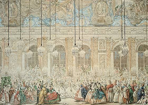 Charles Nicolas Cochin le Père, Bal masqué donné dans la Grande Galerie de Versailles