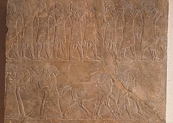 Ninive, frise du palais d'Assourbanipal