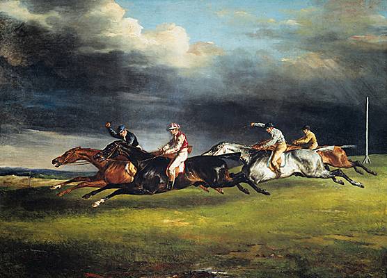 Théodore Géricault, <i>Course de chevaux à Epsom (le Derby)</i>