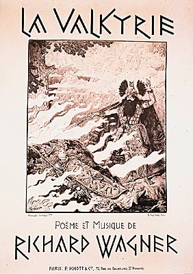 Eugène Grasset, affiche pour la Walkyrie