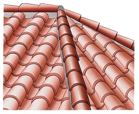 Arêtier et tuiles arêtières