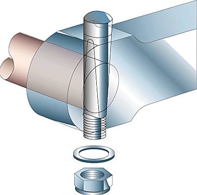 Clavette, cheville de métal