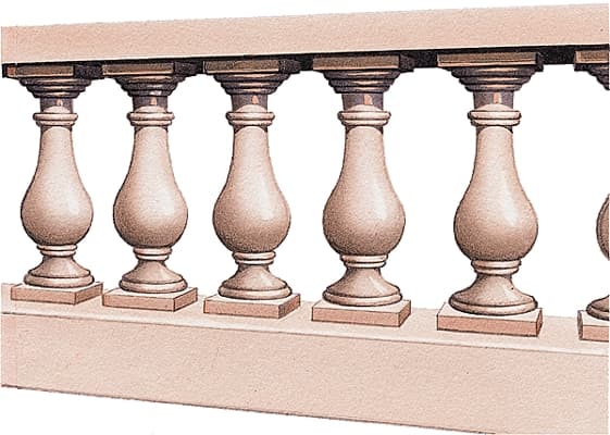 Balustrade et balustres