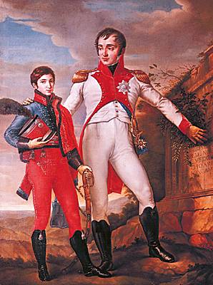 Louis Bonaparte et son fils Louis Napoléon