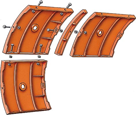 Voussoir en fonte ductile