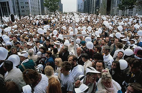 Marche blanche contre la pédophilie, Bruxelles, 1996