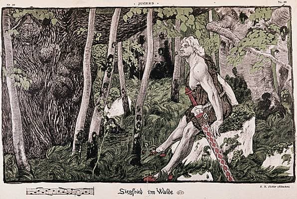 Reinhold Max Eichler, dessin pour Siegfried
