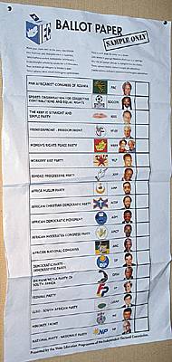 Campagne électorale, Afrique du Sud, 1994