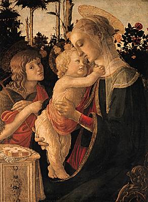 Botticelli, la Vierge et l'Enfant avec saint Jean-Baptiste enfant