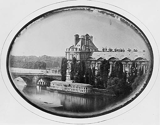 Louis Daguerre, la Seine aux Tuileries
