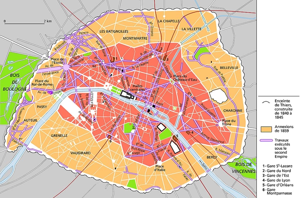 Paris, le plan Haussmann