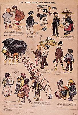 Francisque Poulbot, <i>les P'tits titis, les apprentis</i>