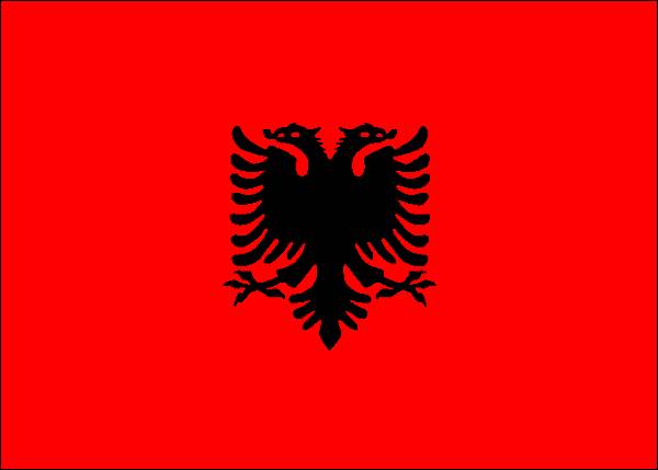 Drapeau de l'Albanie