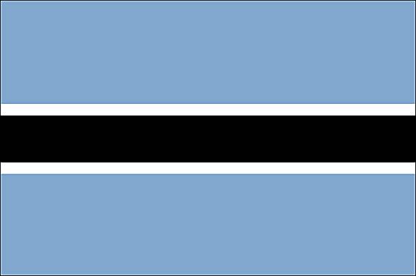 le botswana drapeau