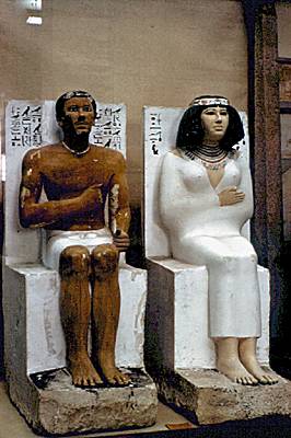 Rahotep et son épouse Nefret