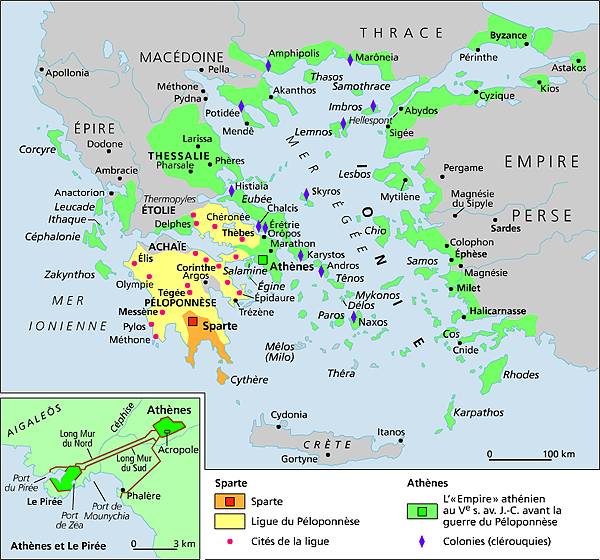 La Grèce au Ve siècle avant J.-C.