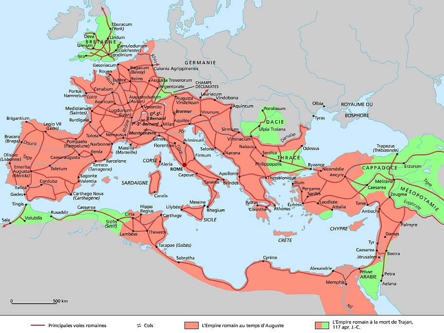 Les voies romaines