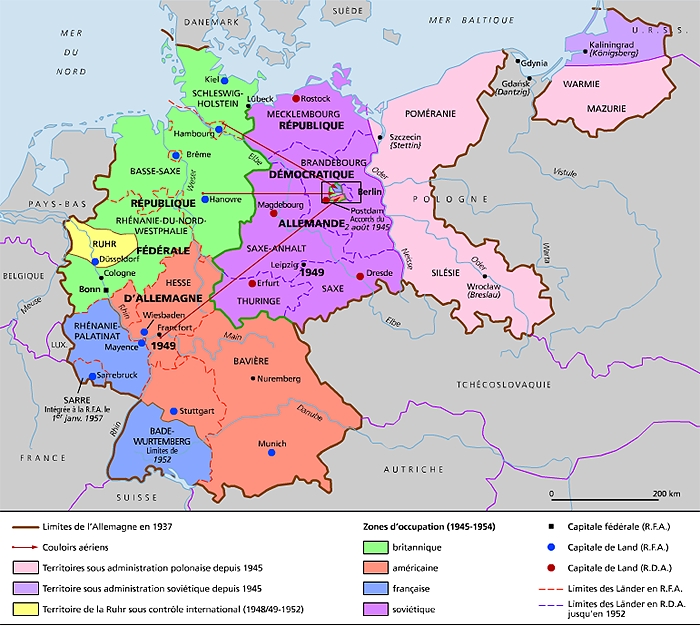 L'Allemagne au lendemain de la Seconde Guerre mondiale