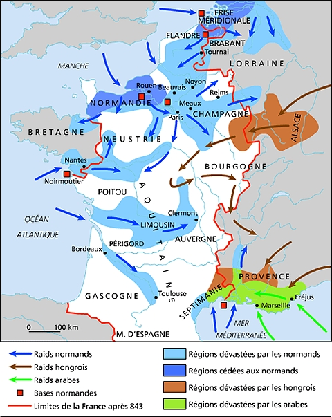 Les invasions en France, IXe-Xe siècles