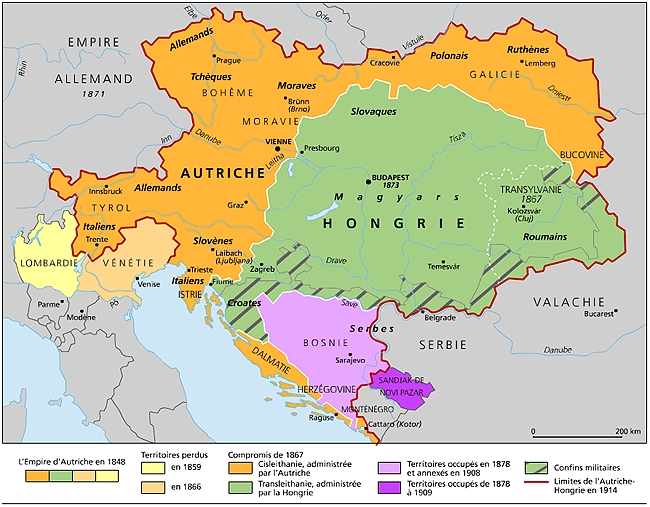 Autriche-Hongrie ou Austro-Hongrie ou Empire austro-hongrois - LAROUSSE