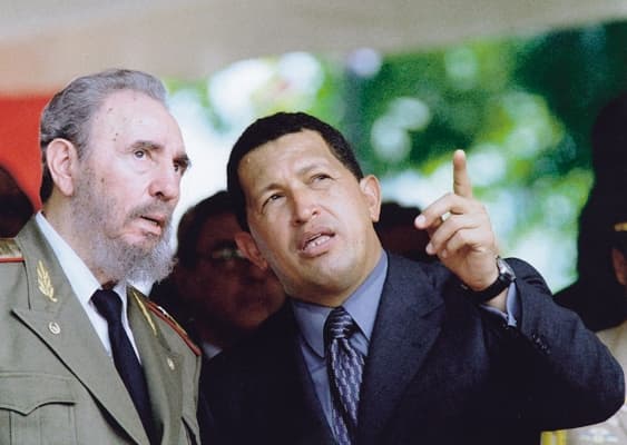 Hugo Chávez et Fidel Castro