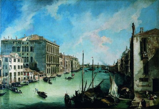 Canaletto, <i>le Grand Canal vu de San Vio</i>