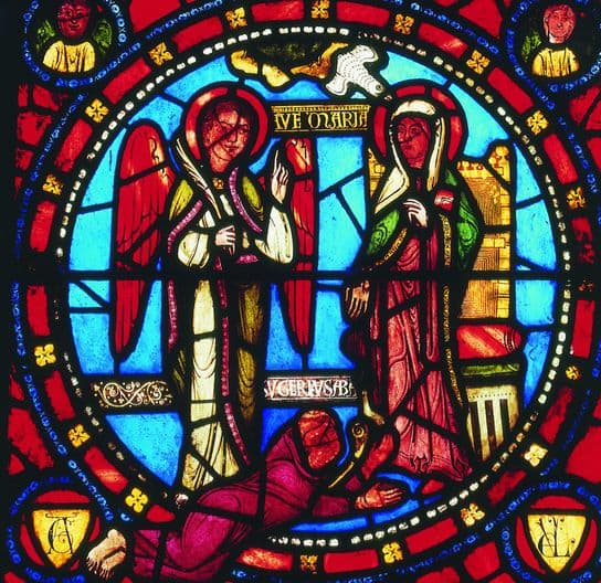 Vitrail de la basilique de Saint-Denis