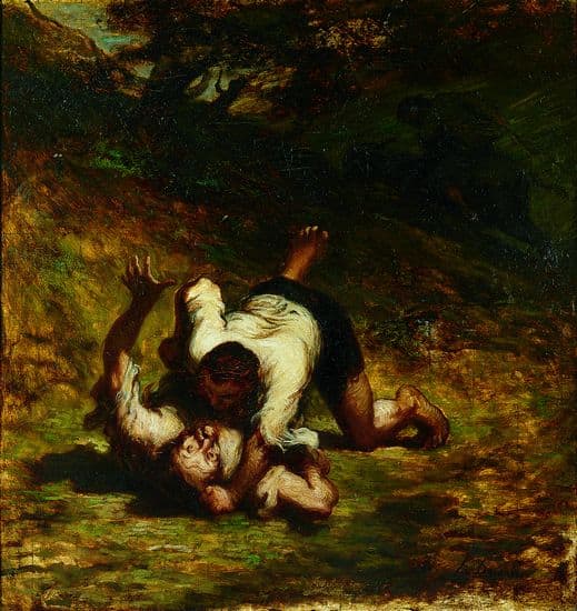 Honoré Daumier, <i>les Voleurs et l'âne</i>