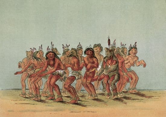 George Catlin, <i>Danse de l'ours chez les Sioux</i>