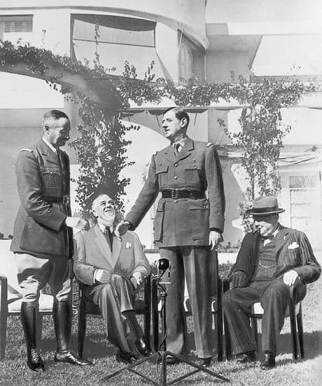 Giraud, Roosevelt, de Gaulle et Churchill