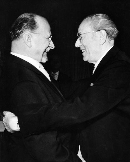 Walter Ulbricht et Otto Grotewohl