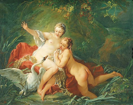 François Boucher, Léda et le cygne François Boucher, Léda et le cygne
