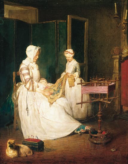 Jean Siméon Chardin, la Mère laborieuse