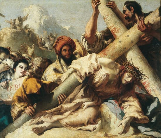 Giandomenico Tiepolo, <i>Chute du Christ sur le chemin du Calvaire</i>