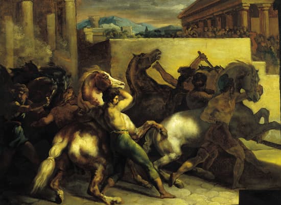 Théodore Géricault, Course de chevaux libres à Rome