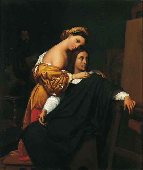 Ingres, <i>Raphaël et la Fornarina</i>