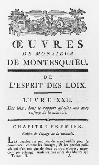Montesquieu, <i>De l'esprit des lois</i>