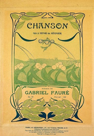 Gabriel Fauré, <i>Chanson</i>