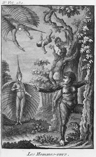 Restif de La Bretonne, <i>la Découverte australe par un homme volant</i> : les hommes-ours